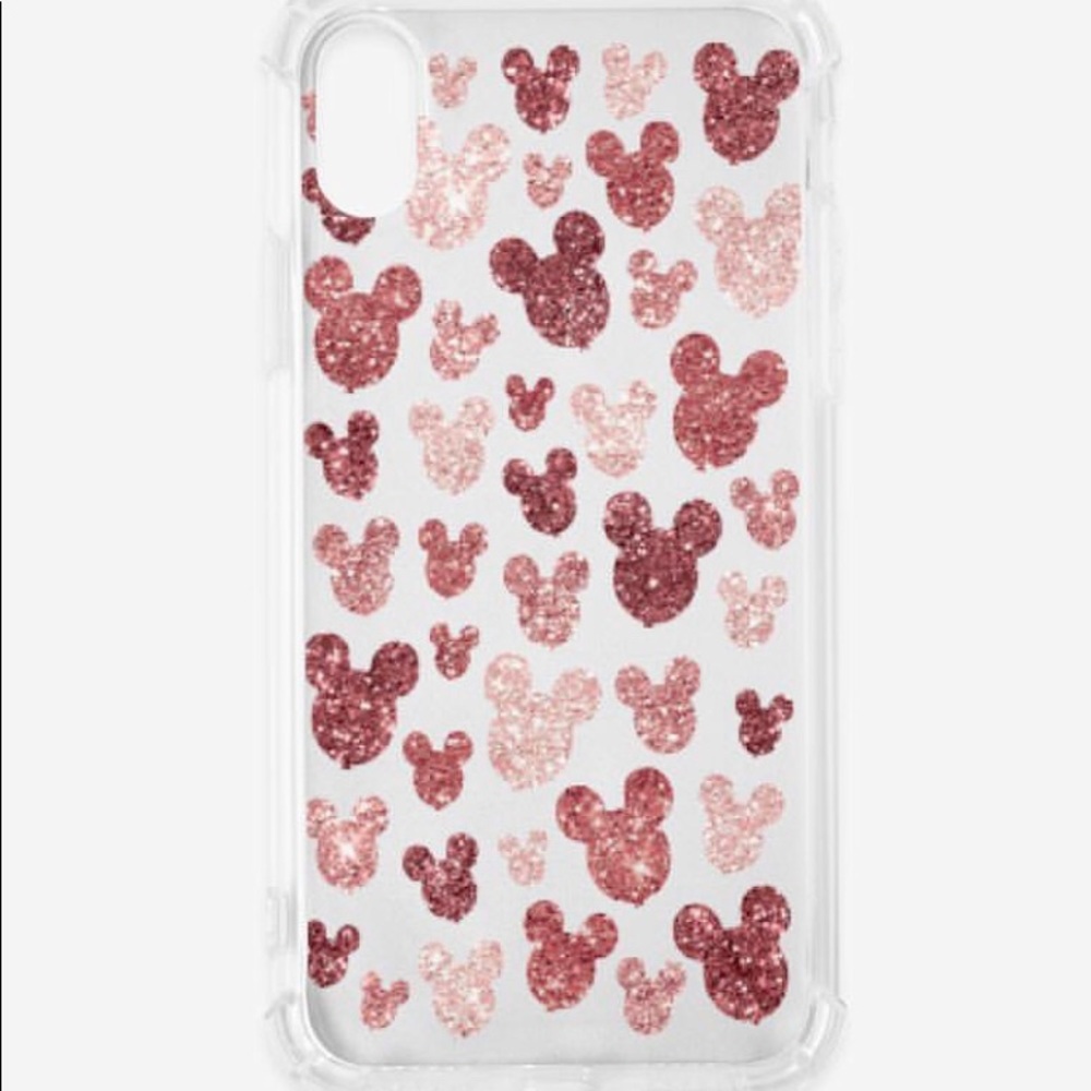iPhone X Rose Gold Mickey phone case